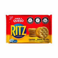 Galletas Ritz Nabisco Sándwich Sabor A Queso x 30gr x 6 Paquetes