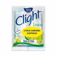 Mezcla En Polvo Clight Sabores Surtidos x 14gr x 3 Unidades