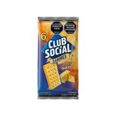 Galletas Club Social Sabores Queso X 24gr X 6 Unidades