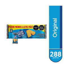 Galletas Club Social Original X 24gr X 12 Unidades