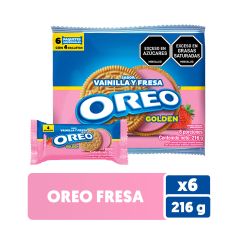 Galleta Oreo 36G 6Un Golden Fresa
