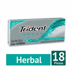 Chiclets Trident 30.6g Evup Fresh Herbal
