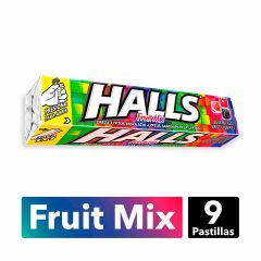 Barra De Halls Fruit Mix x 25.2gr x 9 Pastillas