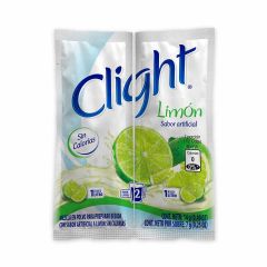 Mezcla En Polvo Clight Sabor A Limón x 14gr Rinde 2 Litros