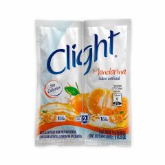 Mezcla En Polvo Clight Sabor A Mandarina x 14gr Rinde 2 Litros