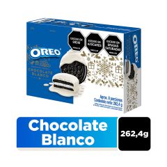 Galletas Oreo Navidad Sabor A Vainilla Y Cobertura Sabor A Chocolate Blanco X 262,4gr
