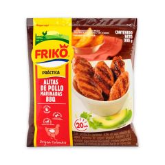 Paquete De Alitas De Pollo Marinadas Friko En Bbq x 900gr