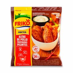 Paquete De Alitas De Pollo Marinadas Friko Picantes x 900gr
