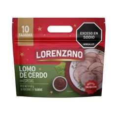 Lomo De Cerdo Con Especias Lorenzano Tajado X 450gr