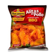 Paquete De Alitas De Pollo Bucanero Adobadas En Bbq x 900gr