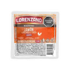 Jamón De Pechuga De Pollo Lorenzano Maestro x 225gr x 10 Porciones