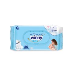 Toallitas Húmedas Winny Recién Nacido x 80 Unidades