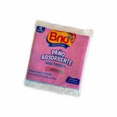 Paño Absorbente Multiusos Colores Brío x 4 Unidades