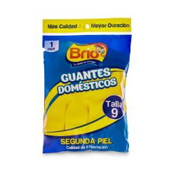 Guantes Domésticos Brío Talla 9 x Par