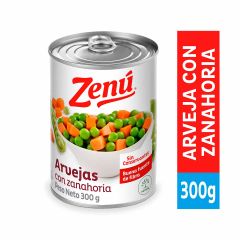 Arvejas Enlatadas Con Zanahoria Zenú Abre Fácil x 300gr