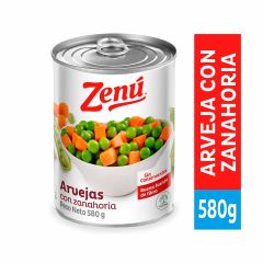 Arvejas Enlatadas Con Zanahoria Zenú Abre Fácil x 580gr