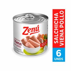 Salchicha Viena Zenu 150g Pollo