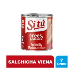 Salchichas Viena De Res Zenú Lata x 150gr