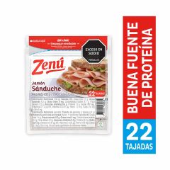 Jamón De Cerdo Zenú Tipo Sánduche Tajado x 450gr