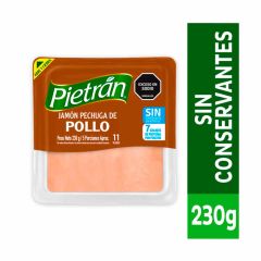Jamón De Pechuga De Pollo Pietrán Tajado x 230gr