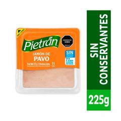 Jamón De Pavo Pietrán Tajado x 225gr