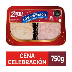 Cena Celebración Pollo, Pavo Y Cerdo Zenú Con Aderezo X 750gr