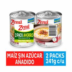 Maíz Tierno Zenú Lata x 241gr x 2 Unidades