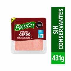 Jamón De Cerdo Pietrán Tajado x 431gr