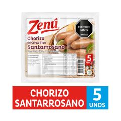 Chorizo Santarrosano Zenú X 250g X 5 Unidades