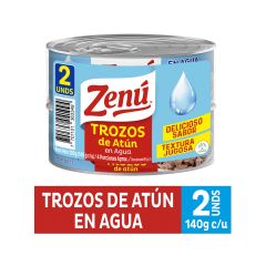 Atún Zenú Trozos En Agua X 140gr X 2 Unidades