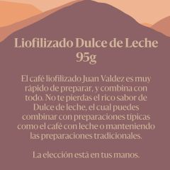 Cafe Juan Valdez 95g Liofilizado Dul/lec