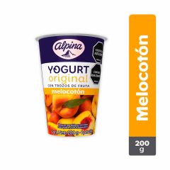 Yogurt Alpina Sabor A Melocotón Vaso x 200gr