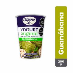 Yogurt Alpina Sabor A Guanábana Vaso x 200gr