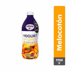Yogurt Alpina Sabor A Melocotón Botella x 1750gr