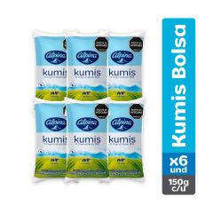 Kumis Alpina Natural Bolsa x 150ml x 6 Unidades