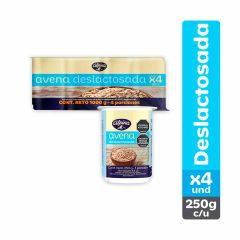 Avena Alpina Uht Deslactosada Vaso x 250gr x 4 Unidades