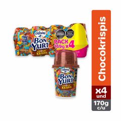 Bon Yurt Choco Krispis Alpina x 169gr x 4 Unidades