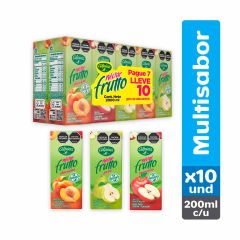 Néctar Frutto Alpina Multisabor Tetra x 200ml x 10 Unidades