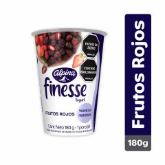 Yogurt Finesse 180g Frutos Rojos