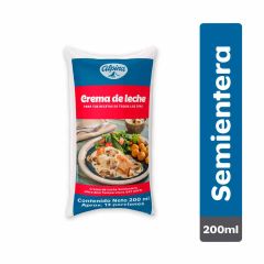 Crema De Leche Alpina Semientera Uht Doypack x 200ml