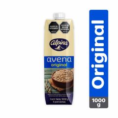 Avena Alpina Uht Original Sabor Natural Tetra x 1000gr