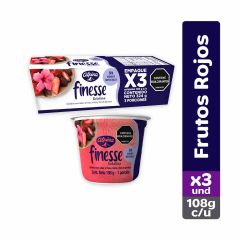 Gelatina Finesse Alpina Sabor A Fresa Mora Y Flor De Jamaica x 108gr x 3 Unidades