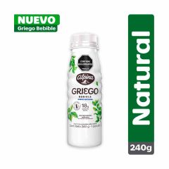 Yogurt Griego Alpina Bebible Sabor Natural x 240gr