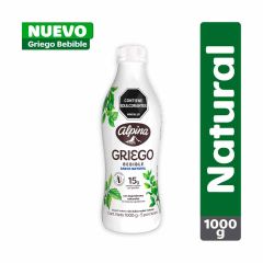 Yogurt Griego Alpina Bebible Sabor Natural x 1000gr