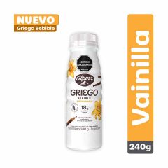 Yogurt Griego Alpina Bebible Sabor Vainilla x 240gr