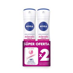 Desodorante En Aerosol Nivea Women Aclarado Satín x 150ml x 2 Unidades