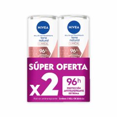 Desodorante En Roll ON Nivea Women Clinical Tono Natural x 150ml x 2 Unidades Súper Oferta