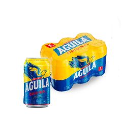 Cerveza Águila Lata x 330ml x 6 Unidades