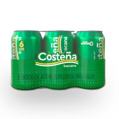 Cerveza Costeña Bacana Lata x 330ml x 6 Unidades