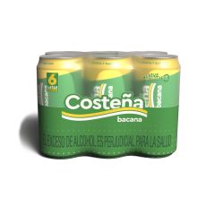 Cerveza Costeña Bacana Lata X 269ml X 6 Unidades